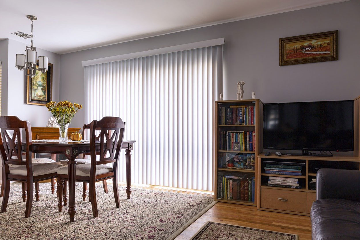 Vertical blinds for office use